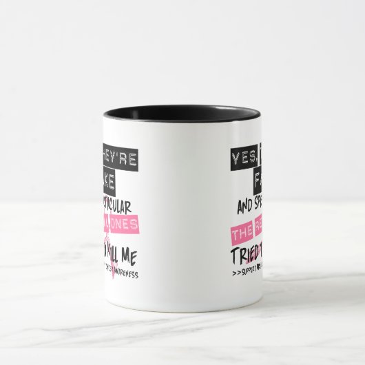 偽造品および超大作-実質の物は私を殺すことを試みました マグカップ (中央)