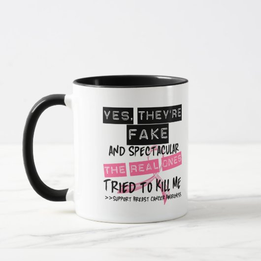 偽造品および超大作-実質の物は私を殺すことを試みました マグカップ (左)