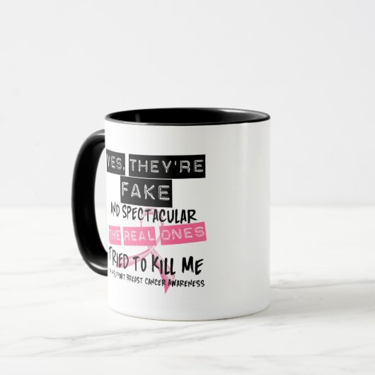 偽造品および超大作-実質の物は私を殺すことを試みました マグカップ (正面左)