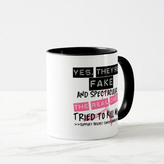 偽造品および超大作-実質の物は私を殺すことを試みました マグカップ (正面右)
