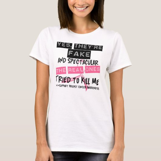 偽造品および超大作-実質の物は私を殺すことを試みました Tシャツ (正面)