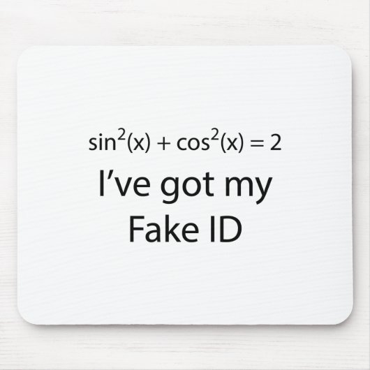 偽造品ID マウスパッド (正面)
