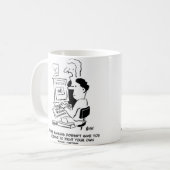 偽造者がオンラインで自ら紙幣を印刷 コーヒーマグカップ (正面左)