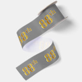 偽金色「88th」イベント番号(グレー) サテンリボン (裏面)