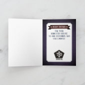 偽革ユニバーサル社員周年カード カード (内部)