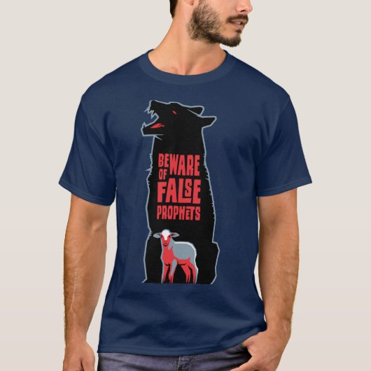 偽預言者に注意せよ イエスの警告 3 キリスト教 Tシャツ (正面)