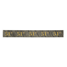 偽/模造金 「51番」 イベントナンバー （ラスティック） サテンリボン