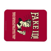 偽ID:未成年の大学ハワイアン マグネット (横)