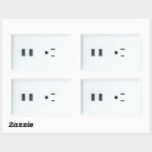 偽USBコンセント 長方形シール (シート)