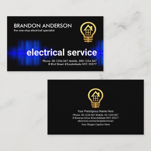 傍受(青)電流 名刺 (正面/裏面)