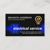 傍受(青)電流 名刺 (正面)