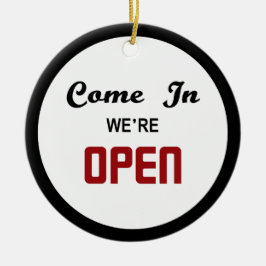 傍聴禁止のハンガーを開けて下さい セラミックオーナメント