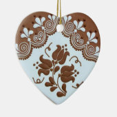 傑作のハンガリーのジンジャーブレッドのハートTBA セラミックオーナメント (右)