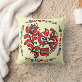 傑作のハンガリーの花および鳥の刺繍 クッション (ブランケット)