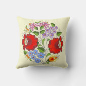 傑作のハンガリーの花の刺繍 クッション (裏面)