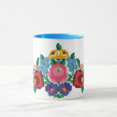 傑作のハンガリーの花の刺繍 マグカップ (中央)