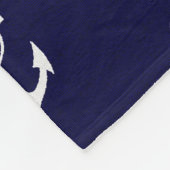 傑作の優雅ないかりの航海のなパーソナライズ フリースブランケット (角)