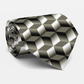 傑作の灰色の目の錯覚の立方体 ネクタイ (ロール)