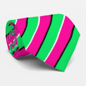 傑作の補足の紫色の緑の斜めのストライプの ネクタイ (ロール)