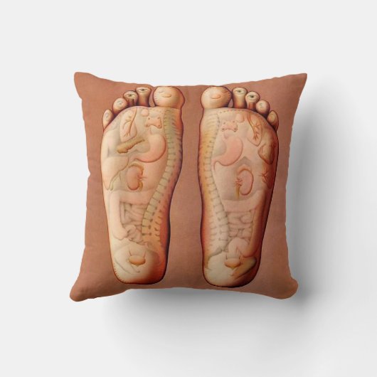 傑作の足の唯一のリフレクソロジーのマッサージ クッション (裏面)