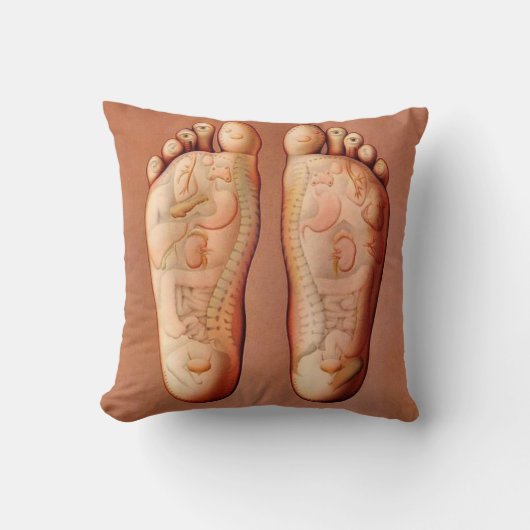 傑作の足の唯一のリフレクソロジーのマッサージ クッション (正面)