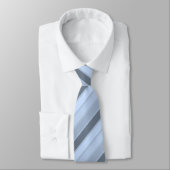 傑作の軽い鋼色の斜めのストライプの ネクタイ (タイ)