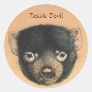 傑作のTassieの悪魔 ラウンドシール
