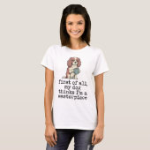 傑作スパニエルだと思っているわんこ Tシャツ (正面フル)