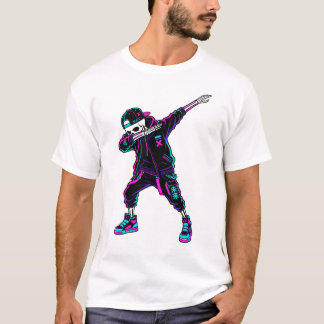 傑作ダビングスケルトンTシャツデザイン | レトロ Tシャツ