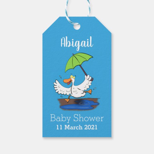 傘おもしろい踊り漫画 ギフトタグ (裏面)