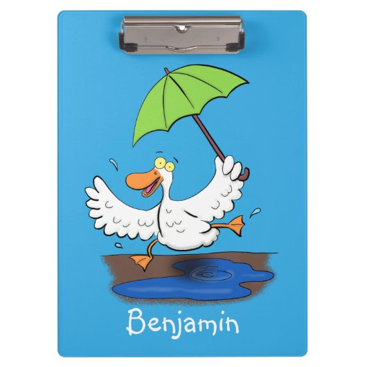 傘おもしろい踊り漫画 クリップボード (正面)