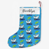 傘おもしろい踊り漫画 スモールクリスマスストッキング (裏面)