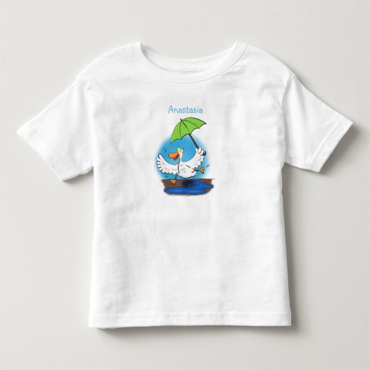 傘おもしろい踊り漫画 トドラーTシャツ (正面)