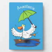 傘おもしろい踊り漫画 フォトプラーク (正面)