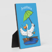 傘おもしろい踊り漫画 フォトプラーク (側面)