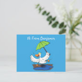 傘おもしろい踊り漫画 ポストカード (スタンド正面)