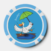 傘おもしろい踊り漫画 ポーカーチップ (裏面)