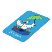 傘おもしろい踊り漫画 マグネット (左側)