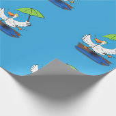 傘おもしろい踊り漫画 ラッピングペーパー (角)