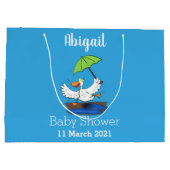 傘おもしろい踊り漫画 ラージペーパーバッグ (裏面)