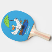 傘おもしろい踊り漫画 卓球ラケット (横)