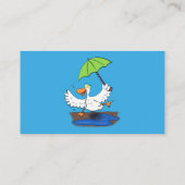 傘おもしろい踊り漫画 名刺 (裏面)