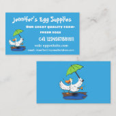 傘おもしろい踊り漫画 名刺 (正面/裏面)