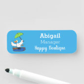 傘おもしろい踊り漫画 名札 (インサイチュ)