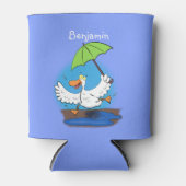 傘おもしろい踊り漫画 缶クーラー (正面)