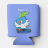 傘おもしろい踊り漫画 缶クーラー (裏面)