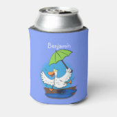 傘おもしろい踊り漫画 缶クーラー (缶裏面)