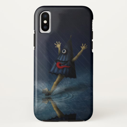 傘お化け傘日本の幽霊雨の日 Case-Mate iPhoneケース (裏面)