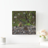 傘お願い壁時計 スクエア壁時計 (ホーム)