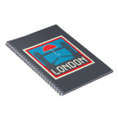 傘が付いているロンドン橋 ノートブック (右側)
